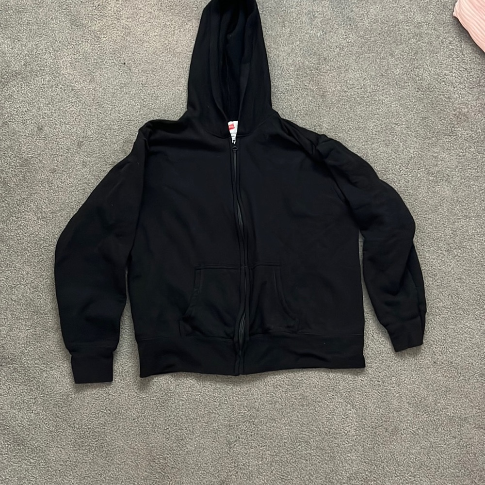 kids plain black jacket